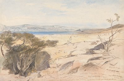 The Dead Sea, 16 and 17 April 1858 by Edward Lear